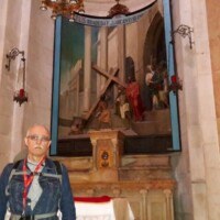 II. stáció. Jézus vállára veszi a keresztjét.